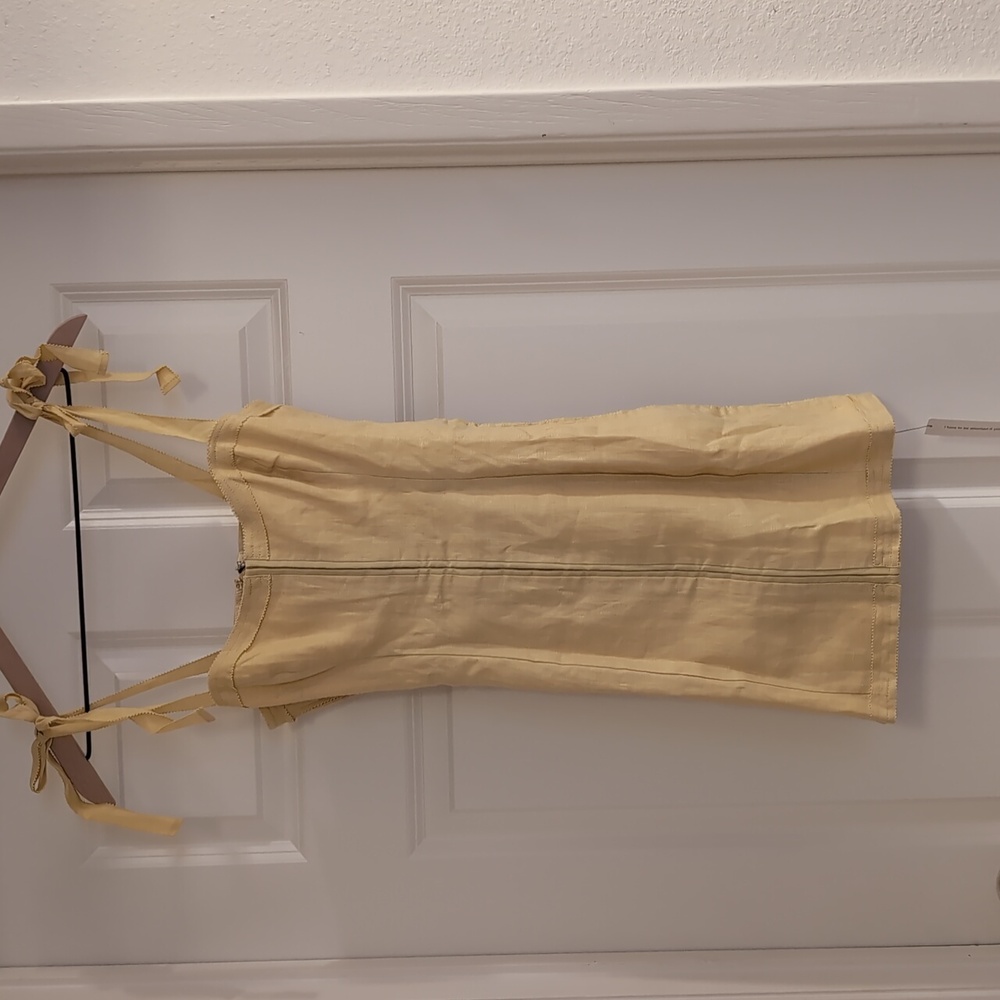 Reformation Dion Dress Yellow - Picture 5 of 7
